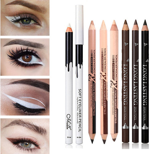 Black & Brown & White Eyeliner Pencil